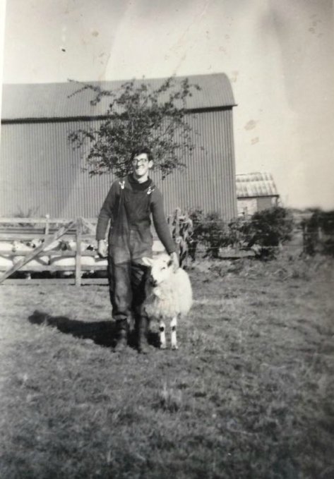 Alan Lawrie on his farm at Quarter